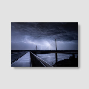 TABLEAU : PONT DE L’IROISE DANS LA TOURMENTE